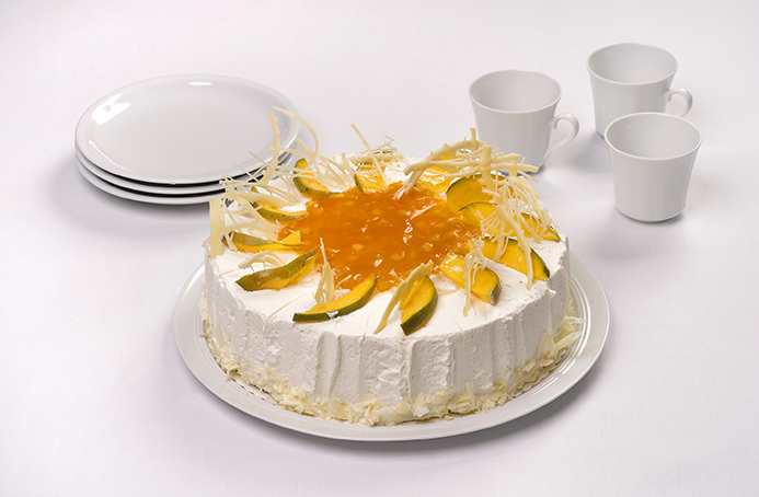 Mango-Mohn-Joghurttorte