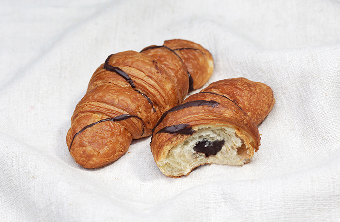 Croissant mit Schokocreme